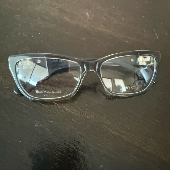 Jimmy Choo Clear Gray Wayfarer Glasses W Crystals❤️❤️❤️❤️ - Picture 7 of 9